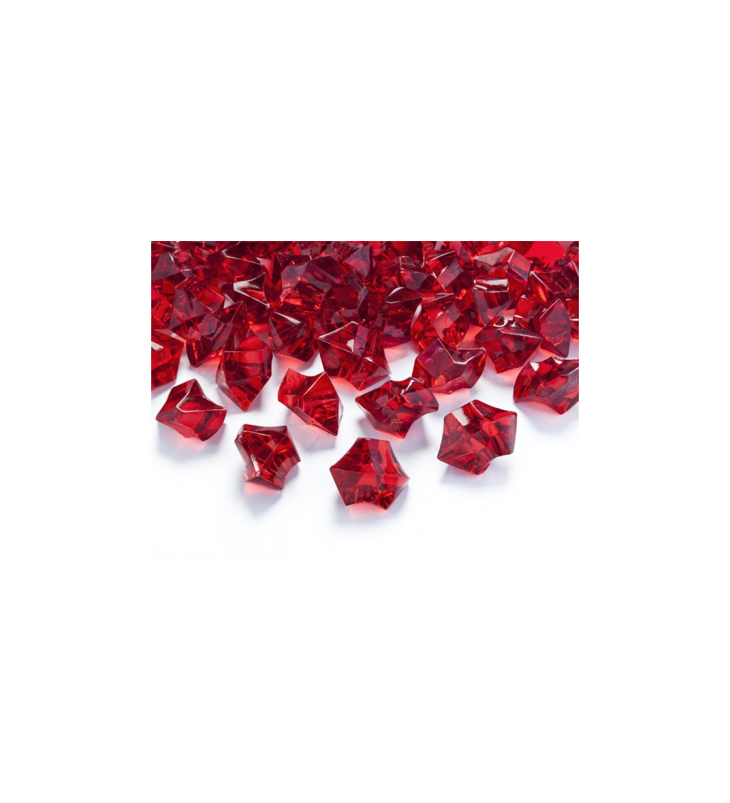 Krystalky - Tmavě červené