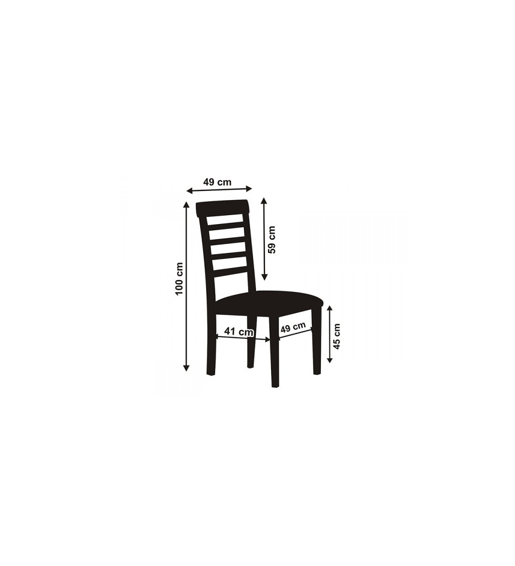 Matný potah na židli - bílý
