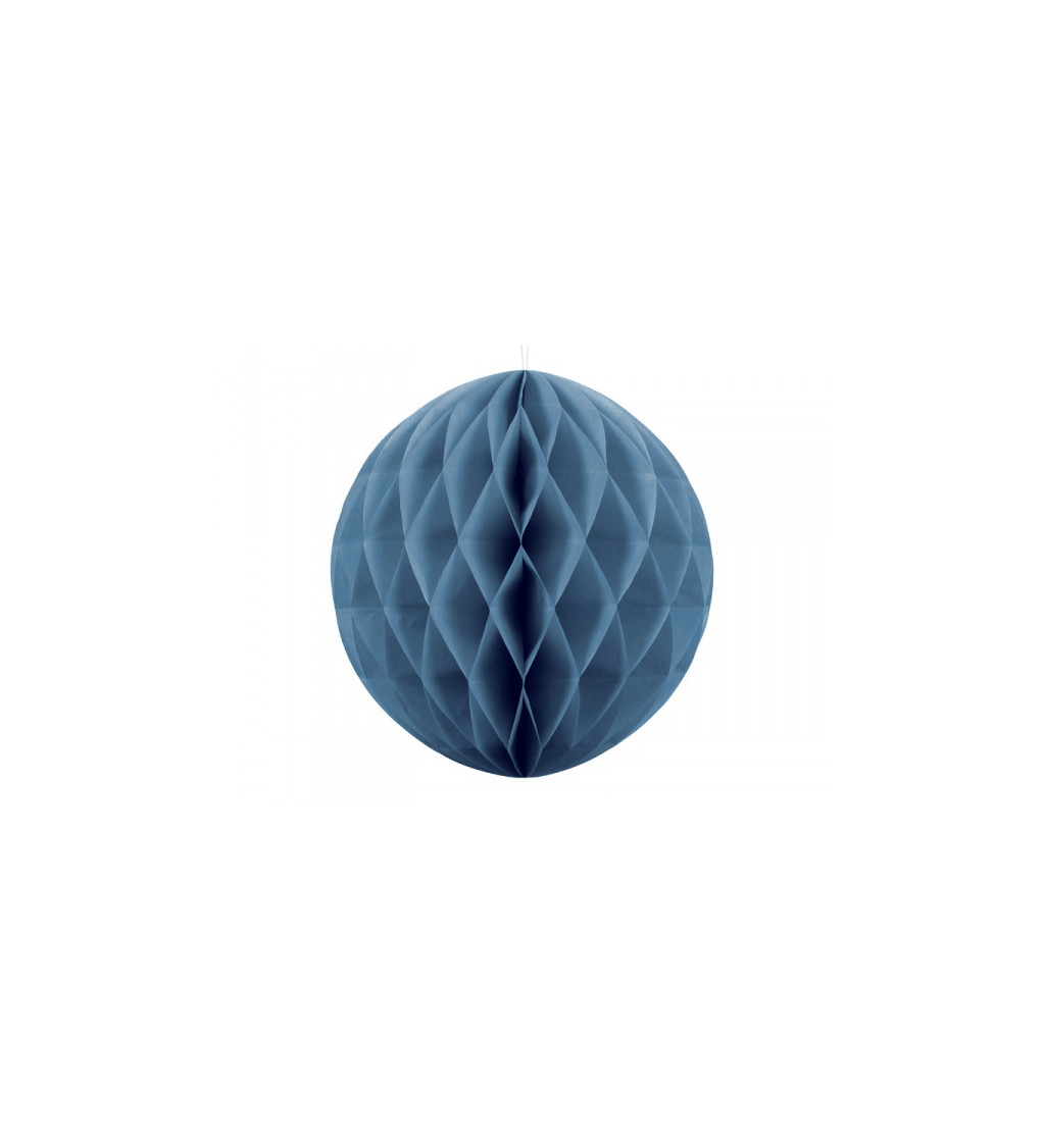 Papírová dekorační koule - modrá (20)