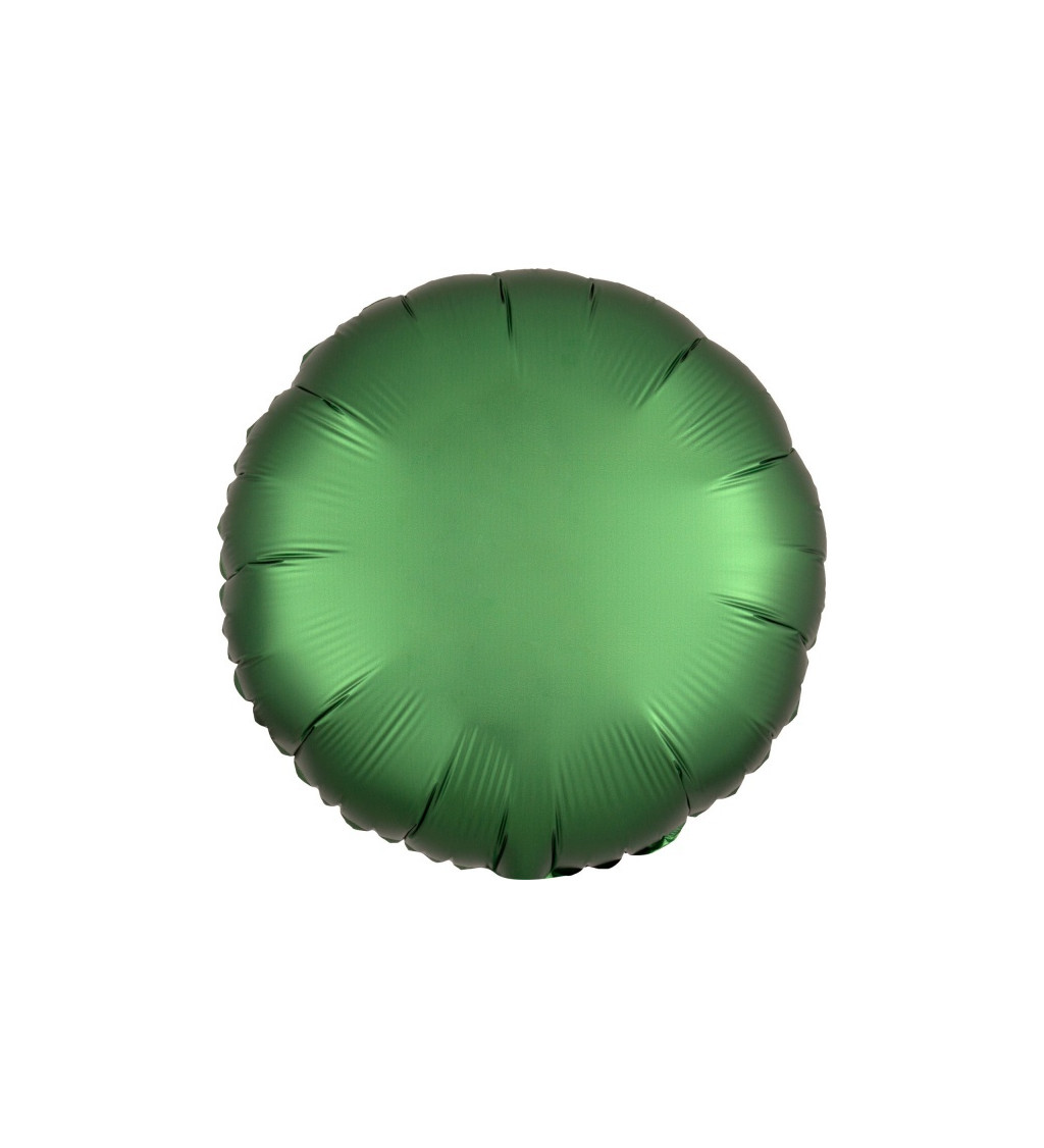 Smaragdový fóliový balónek - kulatý