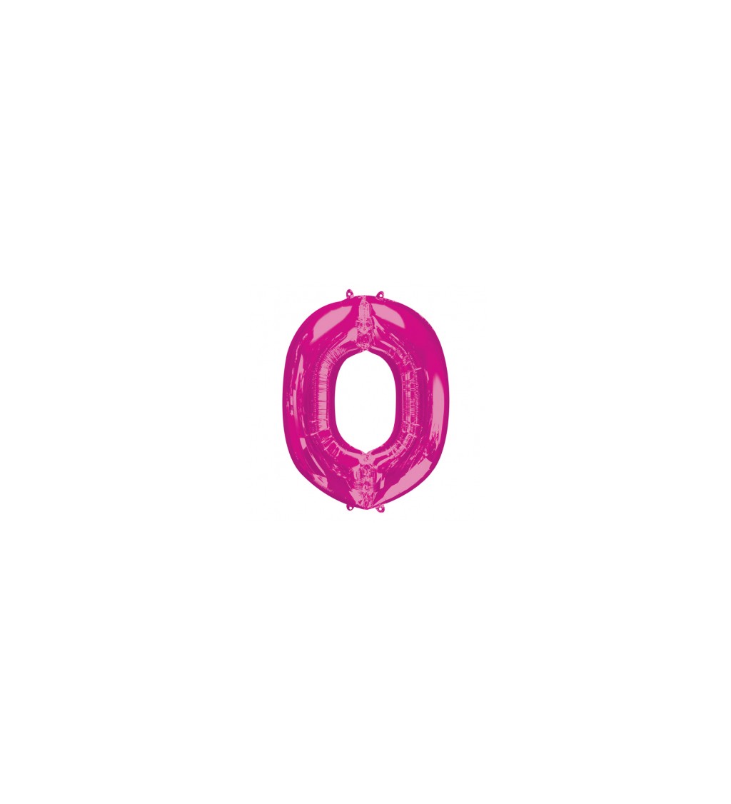 Fóliový balónek písmeno O - růžový