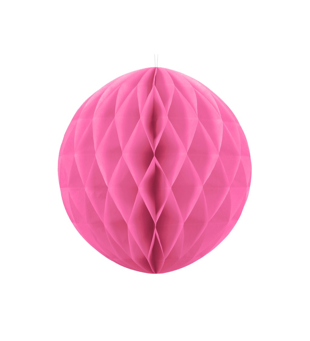 Papírová dekorační koule - růžová (20)