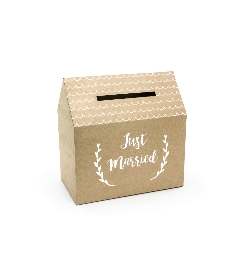 Kartonová krabice na přání - Just Married