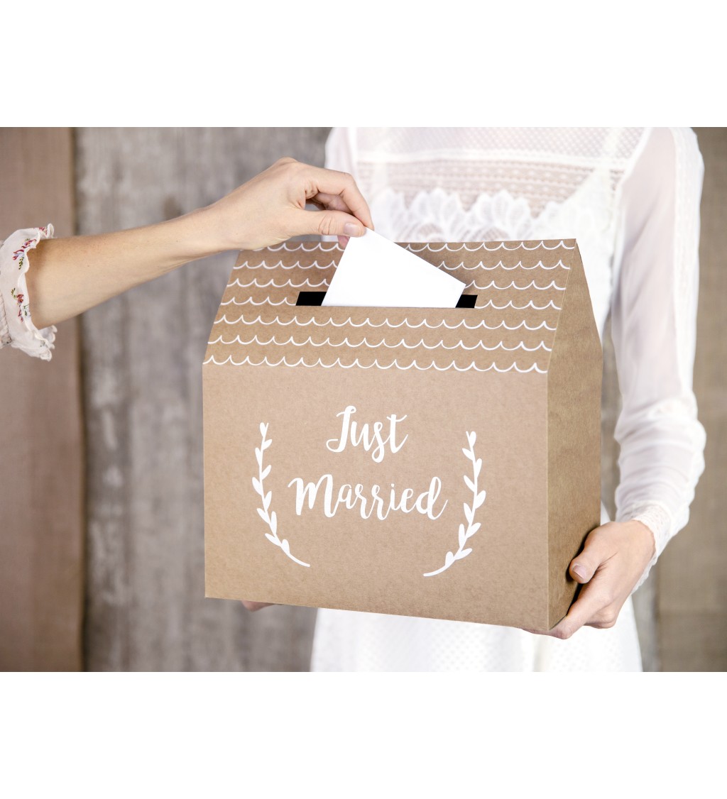 Kartonová krabice na přání - Just Married