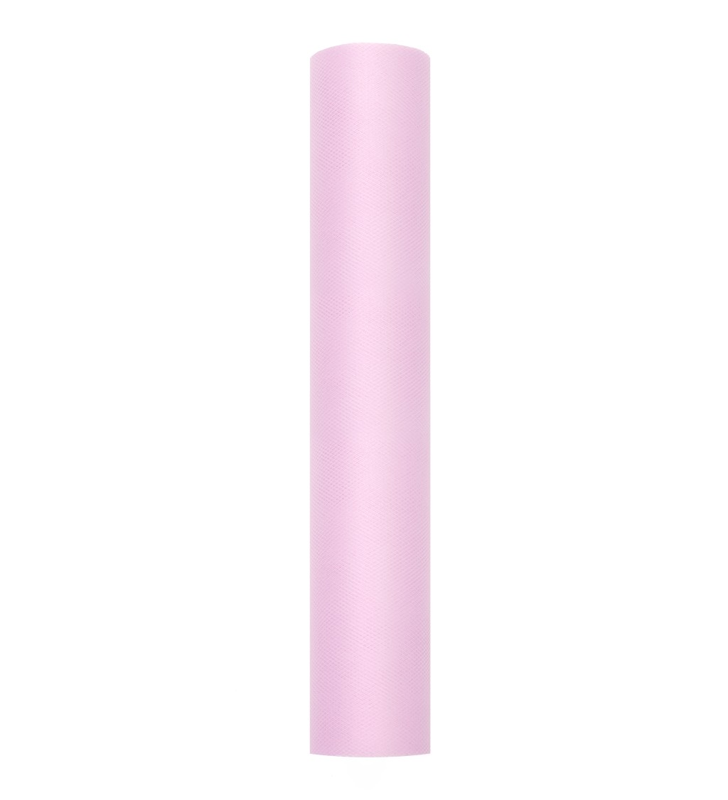 Světle růžová tylová stuha (0,3 m)