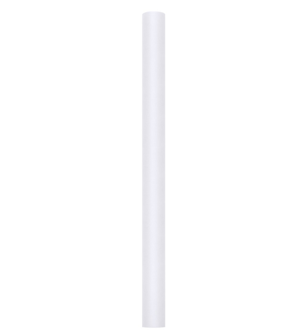 Bílá tylová stuha (0,8 m)
