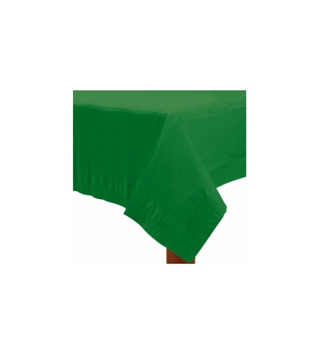Papírový ubrus - zelená barva