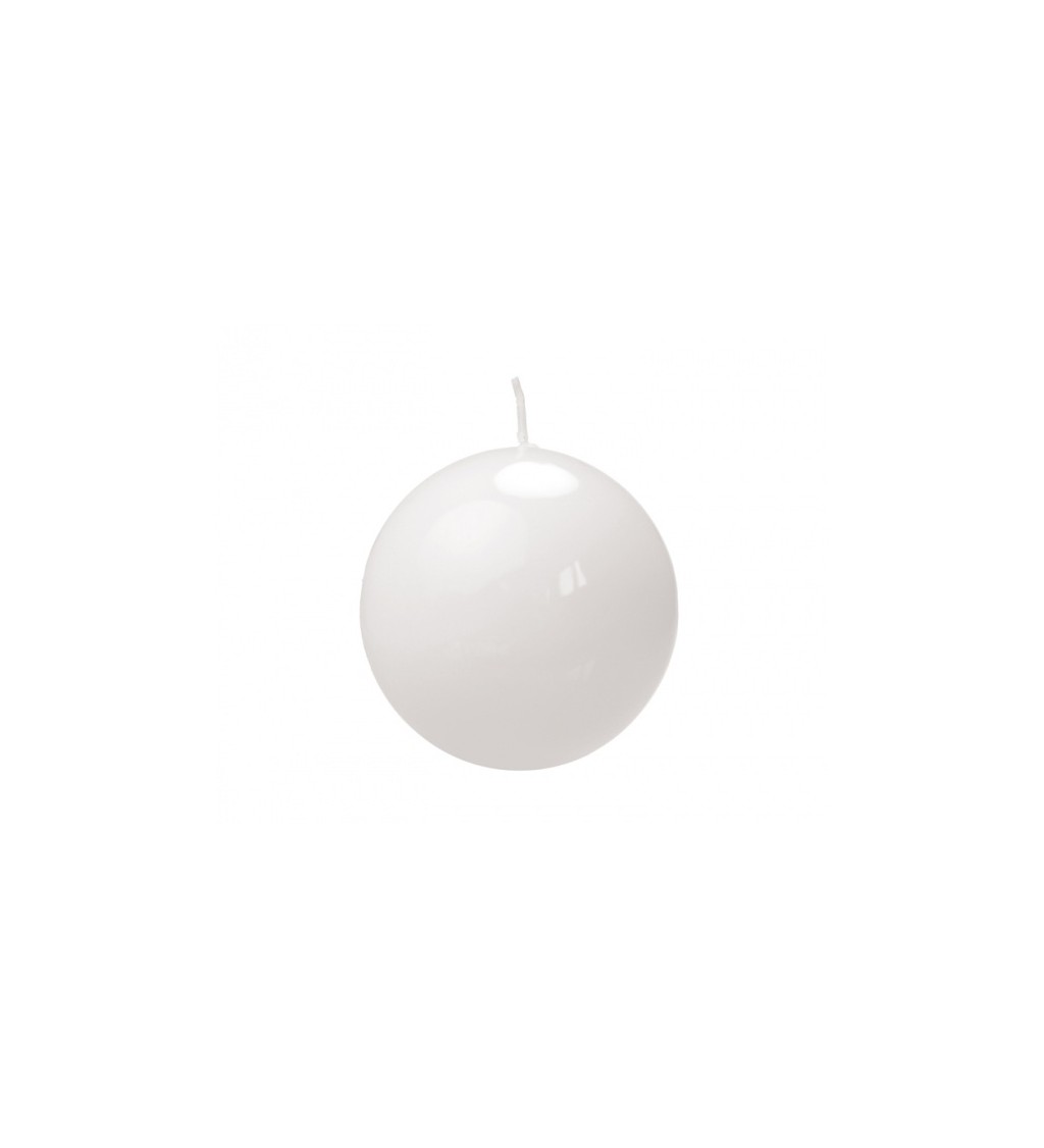 Bílá svíčka - větší koule