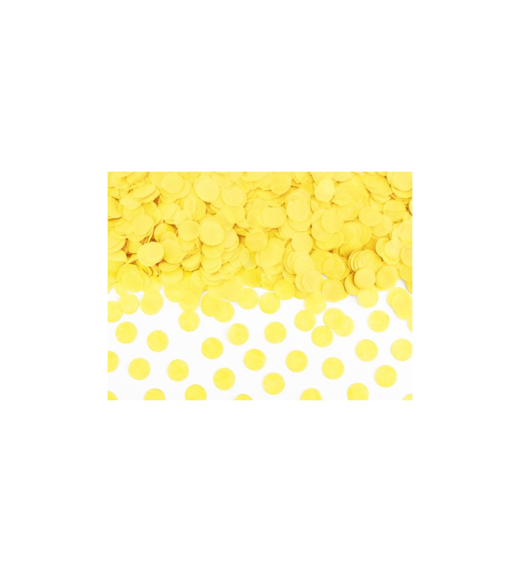Konfety - žlutá kolečka