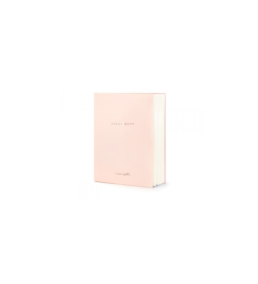 Kniha hostů - světle růžová