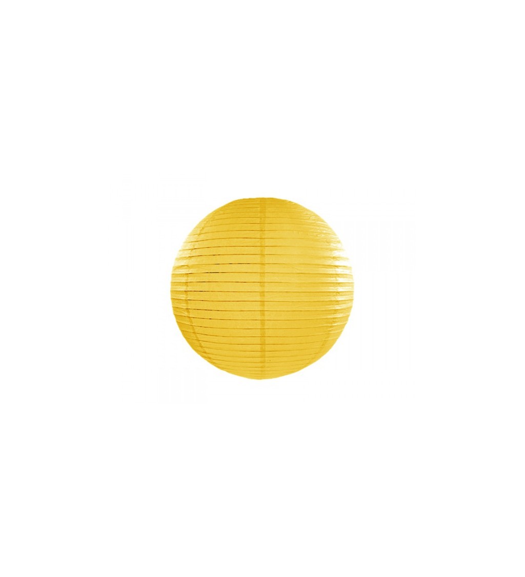 Papírový lampion ve žluté barvě (20)
