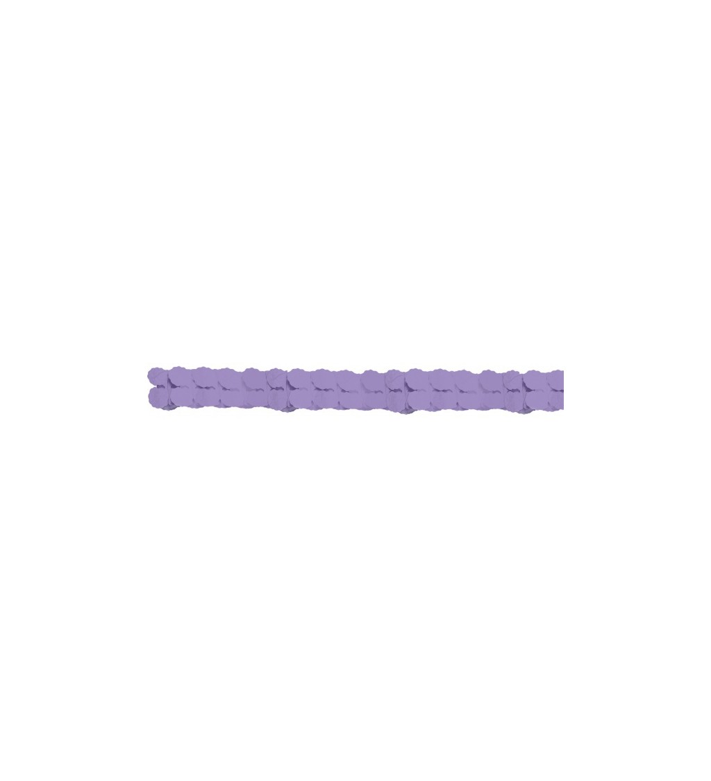 Papírová girlanda - fialová 