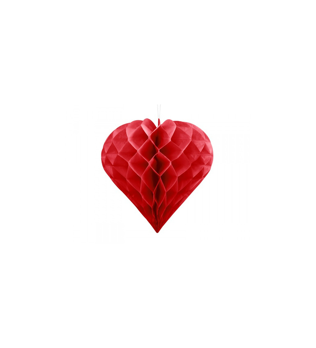 Voštinové srdce - červené (20)