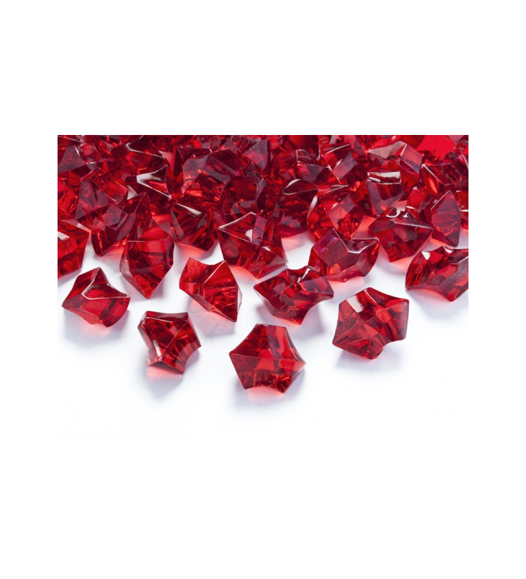 Krystalky - Tmavě červené