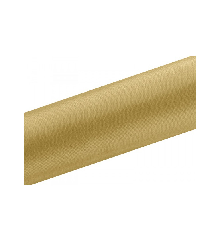 Zlatý dekorační satén (16 cm)
