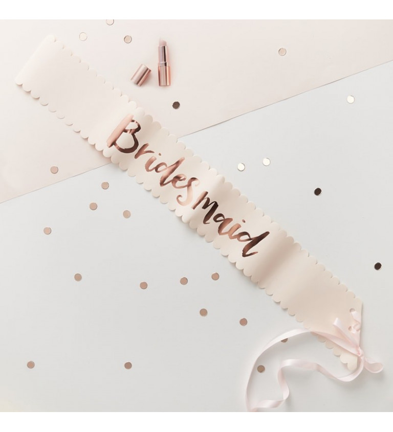 Šerpa Bridesmaid - růžové zlato