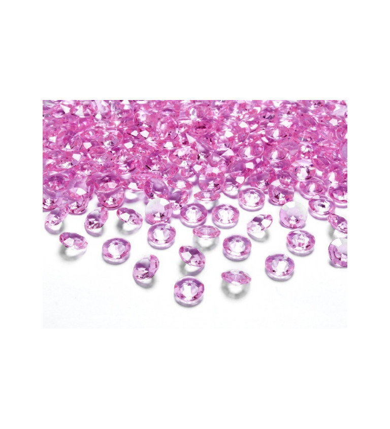 Růžové diamanty - konfety