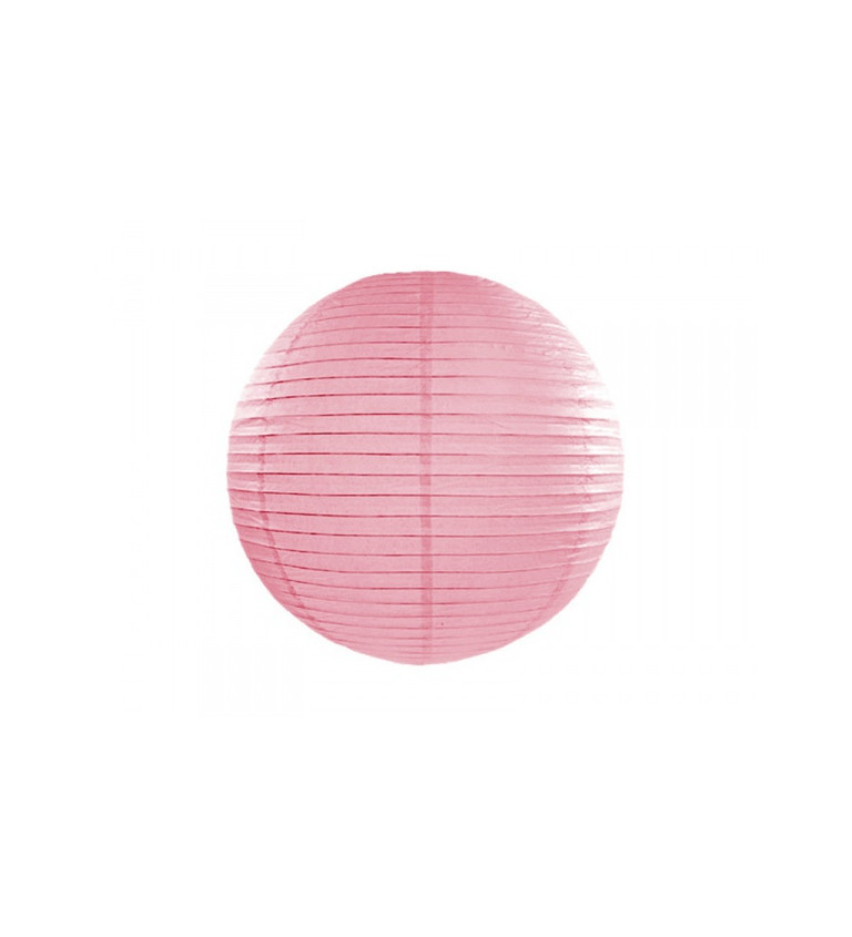 Papírový lampion v růžové barvě (45)
