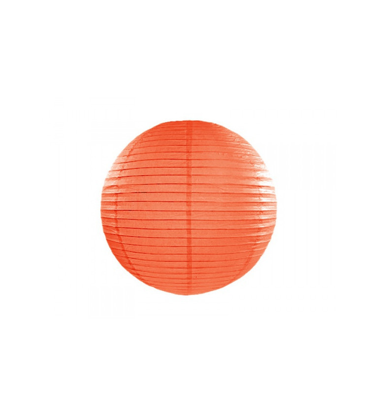 Papírový lampion v oranžové barvě (35)