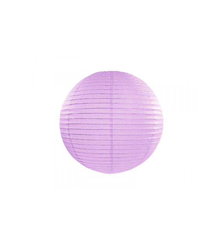 Papírový lampion II - levandulově fialový 35 cm