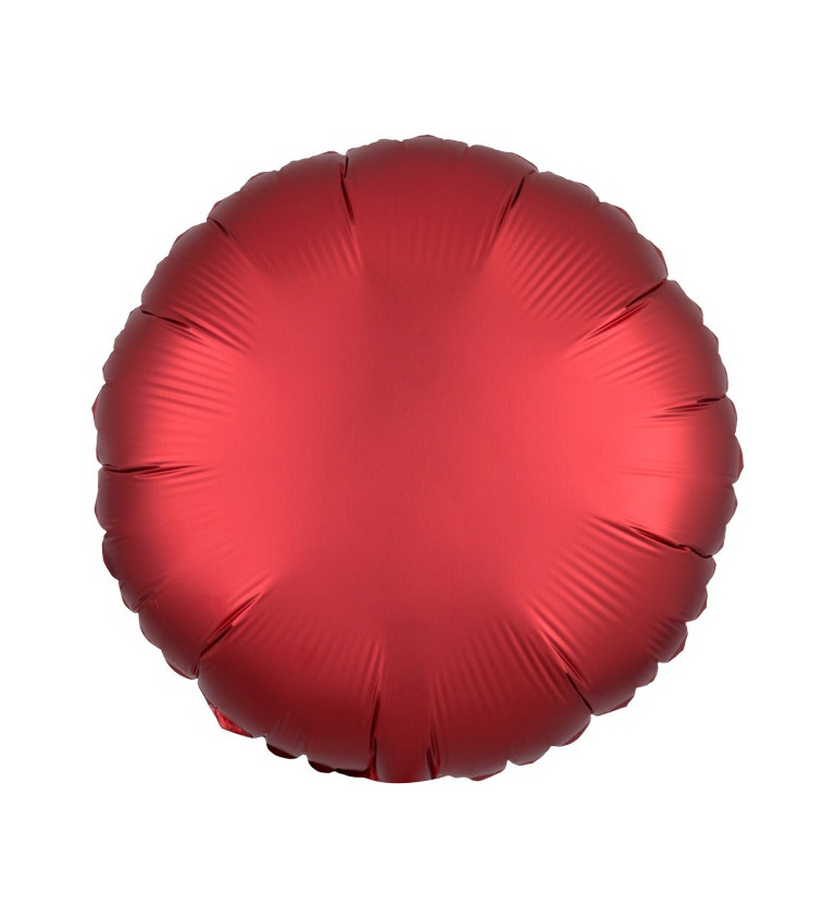 Červený fóliový balónek - kulatý