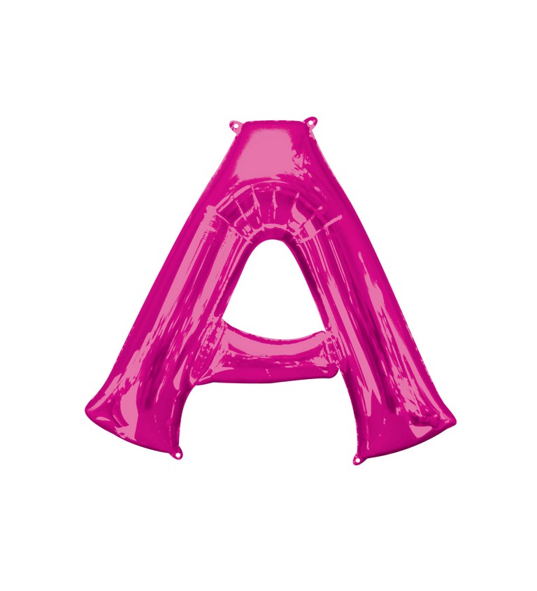 Fóliový balónek písmeno A - růžový