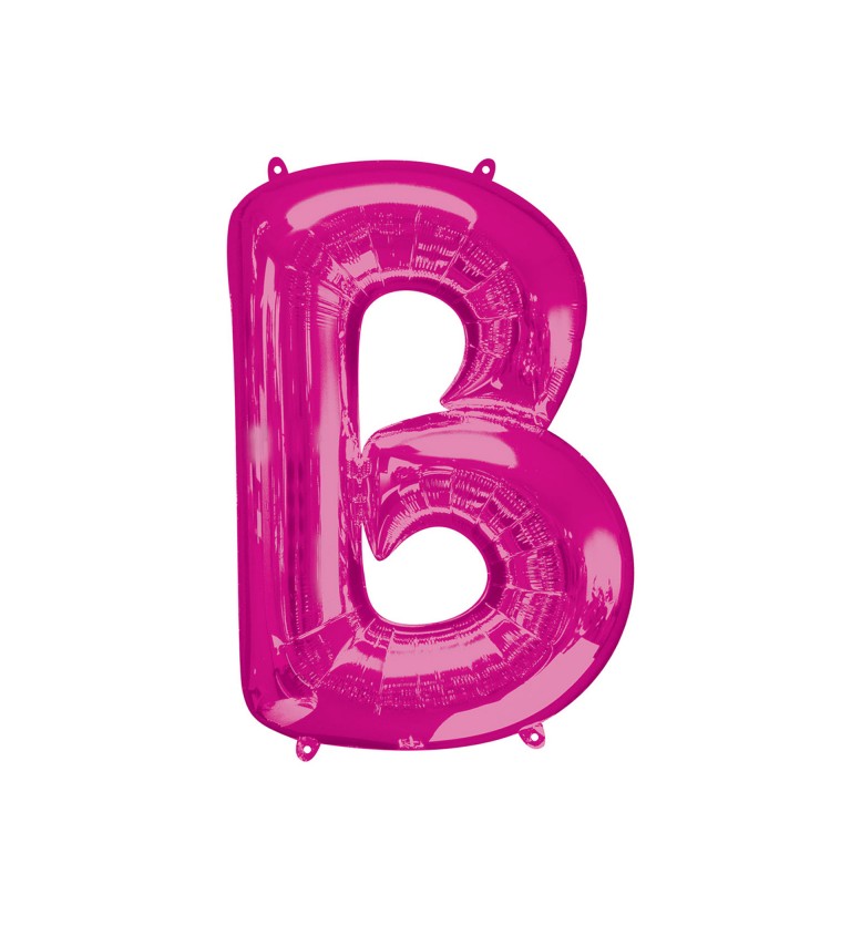 Fóliový balónek písmeno B - růžový
