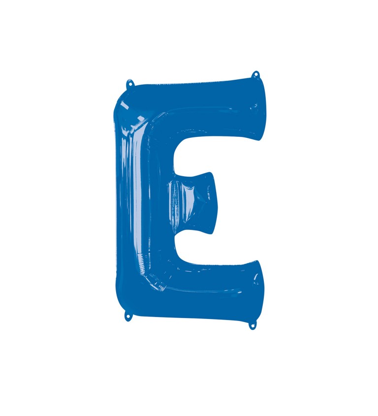 Fóliový balónek písmeno E - modrý