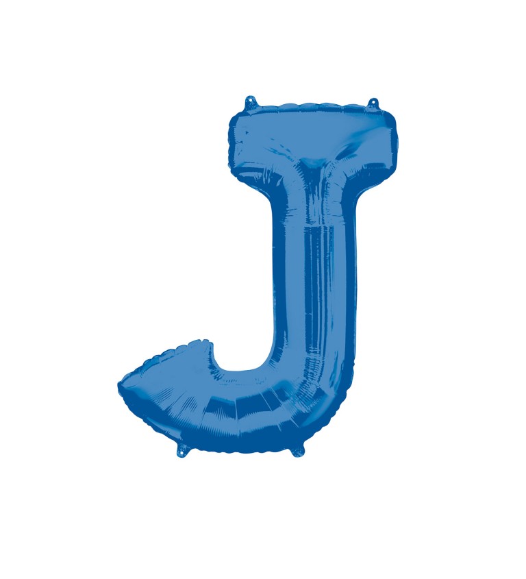 Fóliový balónek písmeno J - modrý