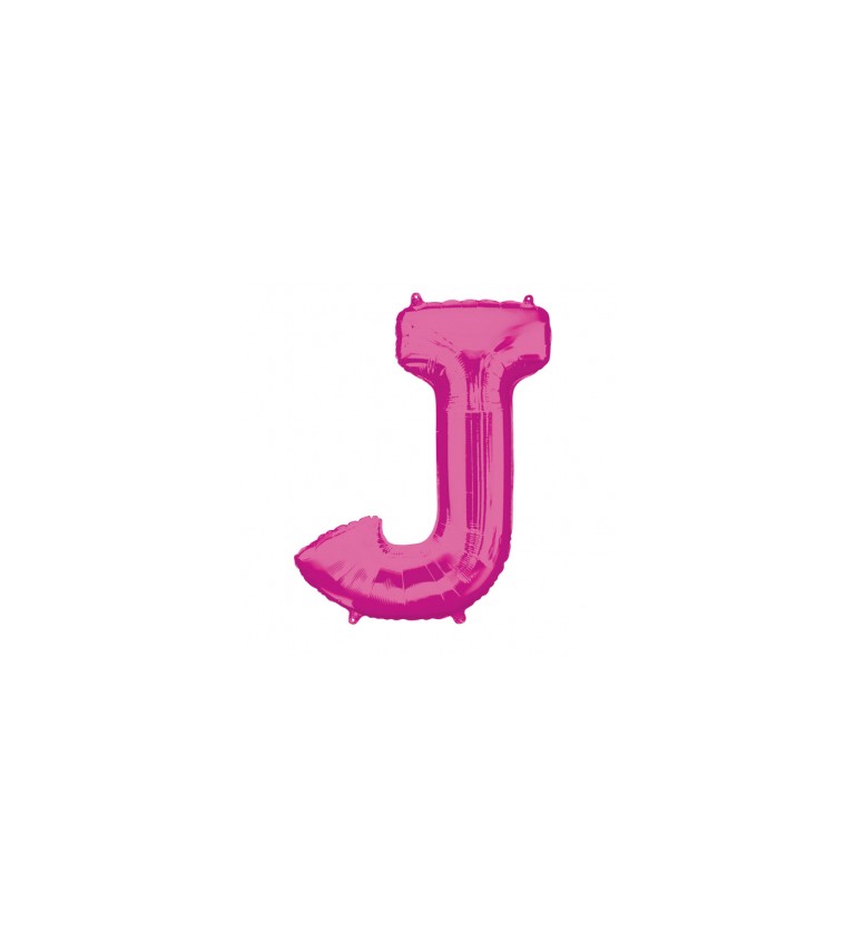 Fóliový balónek písmeno J - růžový