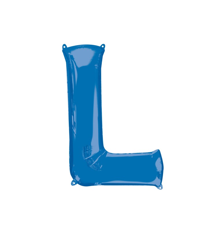 Fóliový balónek písmeno L - modrý