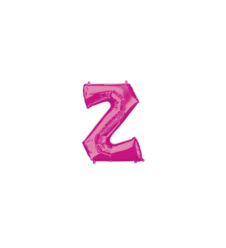 Fóliový balónek písmeno Z - růžový