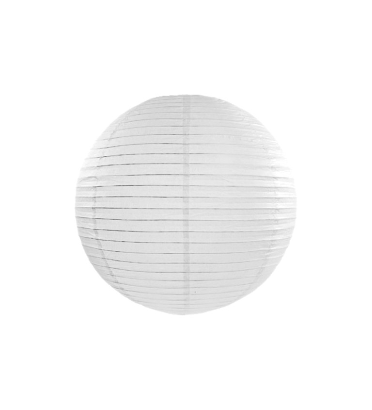 Papírový lampion v bílé barvě (45)