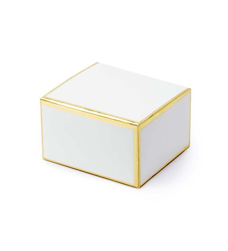 Bílá krabička - zlaté okraje