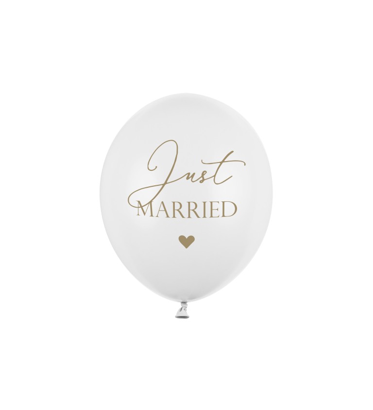 Bílý balónek - Just Married