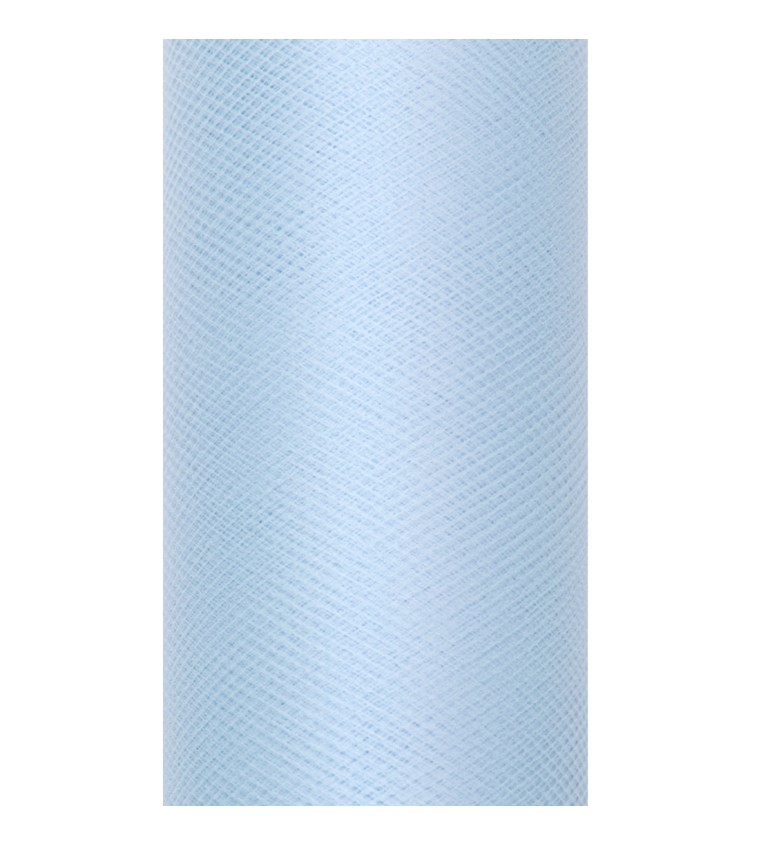 Světle modrá tylová stuha (0,15 m)