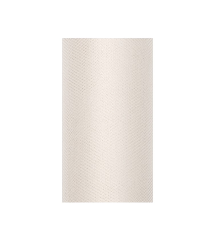 Krémová tylová stuha (0,15 m)