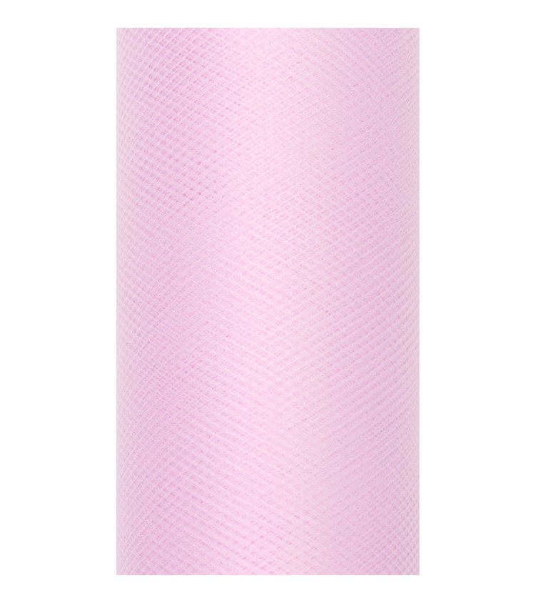 Světle růžová tylová stuha (0,3 m)