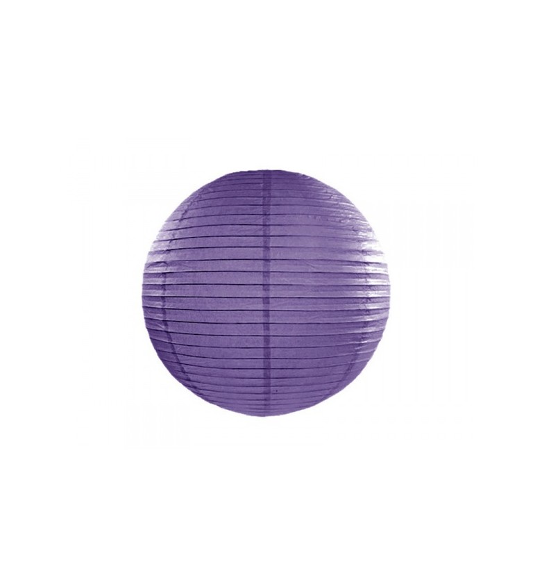 Papírový lampion - fialový 20 cm