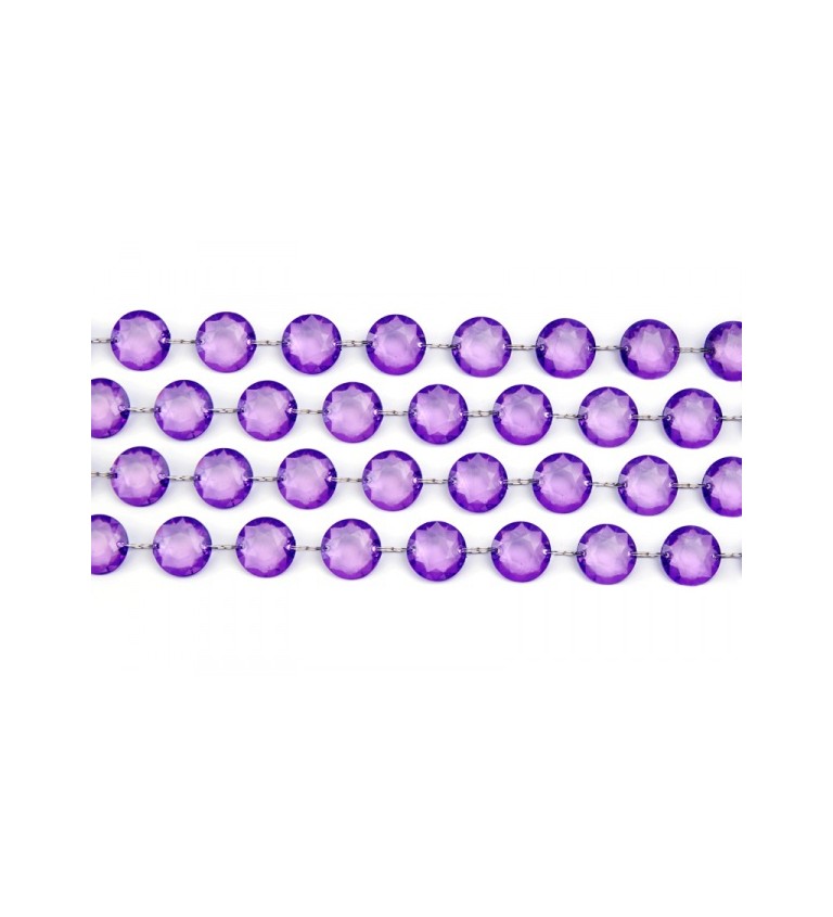 Girlanda - fialové krystaly