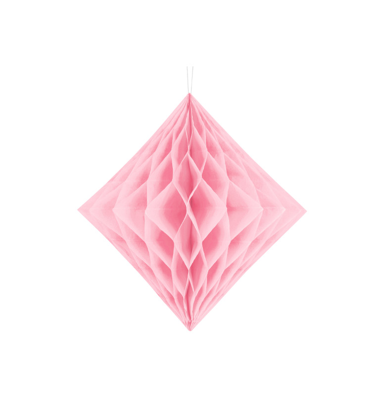 Voštinový diamant - světle růžový (30)