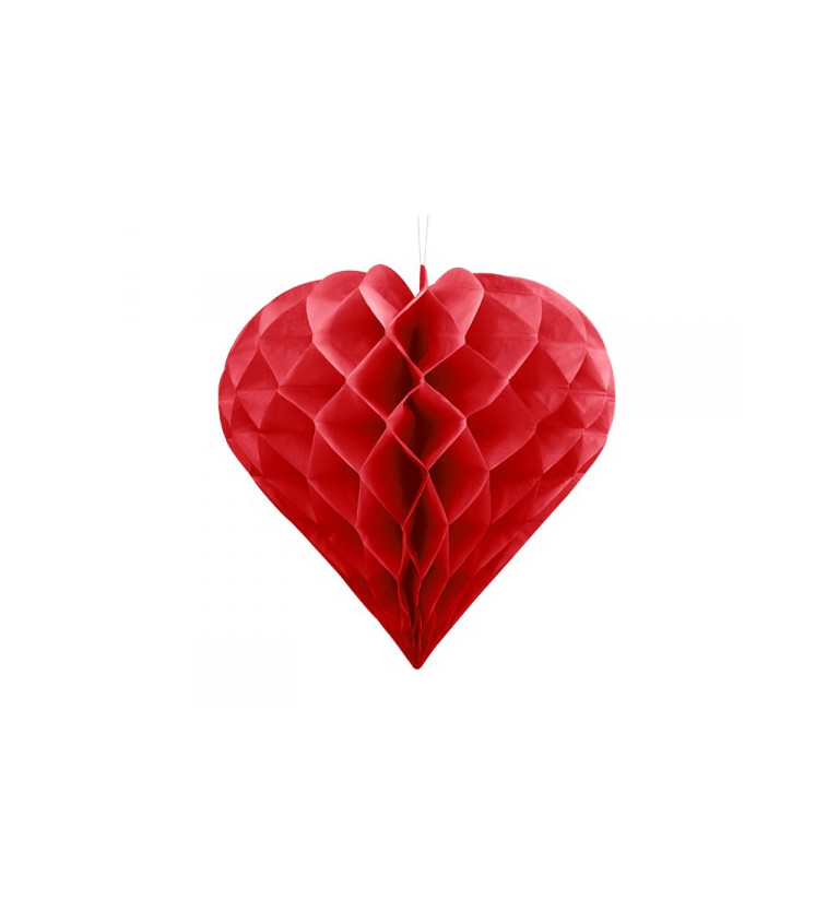 Voštinové srdce - červené (20)